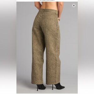 Windsor Y2K Low Rise Animal Print Bootcut Jeans Size 7